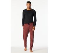 Schiesser Herren Lange Schlafanzughose Loungehose 182185 bedruckt Burgund Gr. 50