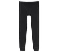 Lange Unterhose SCHIESSER "95/5", Herren, Gr. 6, schwarz (000, schwarz), Single Jersey, Obermaterial: 95% Baumwolle, 5% Elasthan, unifarben, eng, Unterhosen Lange Unterhose, mit innen liegendem Webgum