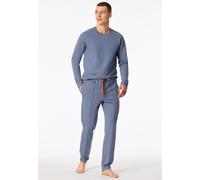 Hose lang Sweat-Qualität blaugrau - Mix+Relax 54