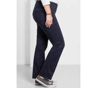 Stretch-Hose SHEEGO, Damen, Gr. 104, Langgrößen, blau (marine), 97% Baumwolle, 3% Elasthan, unifarben, Hosen (79281317-104) marine