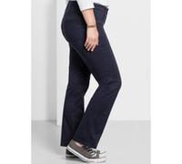 Stretch-Hose SHEEGO, Damen, Gr. 26, Kurzgrößen, blau (marine), 97% Baumwolle, 3% Elasthan, unifarben, Hosen (87147321-26) marine