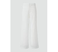 Hose mit Lochstickerei | QS x Sarah & Tini 34 creme 2166999.0200.34