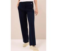 Cecil Damenhose mit Tape-Detail dunkelblau High Waist Größe M/L32