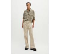 Chinohose MARC O'POLO "aus Feincord", Damen, Gr. 32, Normalgrößen, beige (linen beige), Cord, Obermaterial: 98% Baumwolle, 2% Elasthan. Futter: 100% Baumwolle, unifarben, ausgestellt normal, Hosen Chi