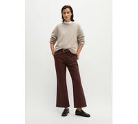 Chinohose MARC O'POLO "aus Baumwoll-Stretch-Satin", Damen, Gr. 32, Normalgrößen, braun, Twill, Obermaterial: 96% Baumwolle, 4% Elasthan, unifarben, ausgestellt knöchelfrei, Hosen Chinohose (18008512-3