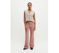 Cordhose MARC O'POLO "MARTHE FLARED", Damen, Gr. 40, N-Gr, rosa (dusty mauve), Cord, Obermaterial: 98% Baumwolle, 2% Elasthan, unifarben, flare fit lang, Hosen Cordhose, aus Stretch-Baumwolle, Flared
