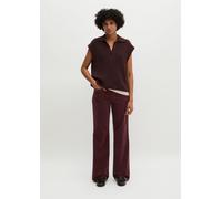 Chinohose MARC O'POLO "aus Feincord", Damen, Gr. 36, Normalgrößen, braun (deep plum), Cord, Obermaterial: 98% Baumwolle, 2% Elasthan. Futter: 100% Baumwolle, unifarben, ausgestellt normal, Hosen Chino