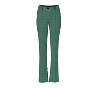 Marc Cain Collections - Hose SYDNEY mit Fischgratmuster dark jade green - Gr. - 34