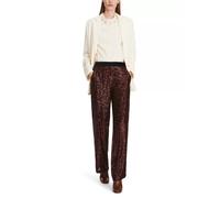 Marc Cain Pants - Modell WASHINGTON - Hose im Glitzerlook cocoa new - Gr. - 34