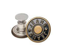 Hosen Ersatz Knöpfe zum Vernieten, 40 Pack, Ø 17 mm Messing Jeansknöpfe, Bronze-farben, Jeans Button mit Nieten, Jeans Knopf zum Einschlagen, Metall Hosenknopf, Hose weiter machen, Hosenknöpfe robust