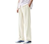 Hosen Herren Baggy, Business Hose Gerade-Anzughose Herren Große Größen Einfarbig Lässig Büroarbeitshose Locker Trendiges Büro Businesshose Regular Fit Trousers Pants für Männer