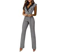 Hosenanzüge Für Damen, Overall Elegant Jumpsuit Festliche Business Hosenanzug Romper Jumpsuits Schickes Sommer Einteiler Anzug Kleidung Playsuit Outfit Komplett Eleganter Jumpsuit Damen Festlich