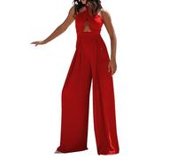 Hosenanzüge Für Damen, Overall Elegant Jumpsuit Outfit Komplett Hosenanzug Einteiler Anzug Kleidung Hochzeitsgast Business Romper Leicht Jumpsuits Sommer Festliche Playsuit Overall Damen Festlich