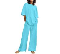 Hosenanzug Damen Elegant 2 Teiler Hochzeit Sportlich Business Sommer Outfits Streetwear Freizeitanzug Anzug Hausanzug Zweiteiler Tracksuit Loungewear sportbekleidung Damen Set
