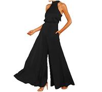 Hosenanzug Damen Festlich Elegant Strampler Jumpsuit Hochzeit Gast Festlich Freizeitanzug Ladies Elegant Overall Playsuit Eleganter Einteiler Casual Sexy Romper Hosenanzug Cocktail Party Overalls