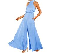 Hosenanzug Damen Festlich Elegant Strampler Jumpsuit Hochzeit Gast Festlich Freizeitanzug Ladies Elegant Overall Playsuit Eleganter Einteiler Casual Sexy Romper Hosenanzug Cocktail Party Overalls