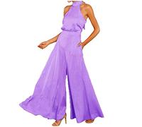 Hosenanzug Damen Festlich Elegant Strampler Jumpsuit Hochzeit Gast Festlich Freizeitanzug Ladies Elegant Overall Playsuit Eleganter Einteiler Casual Sexy Romper Hosenanzug Cocktail Party Overalls
