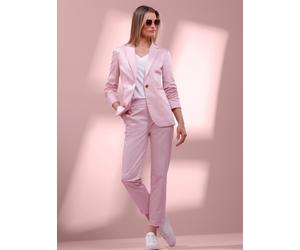 Hosenanzug HEINE, Damen, Gr. 40, Normalgrößen, rosa (rosé), 97% Baumwolle, 3% Elasthan, Anzüge Hosenanzug (31661755-40) rosé