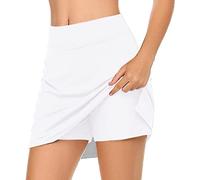 Hosenrock Damen Kurz, Tennisrock Mit Hose Drunter Sommer Einfarbig Sportrock Sommerrock Leicht Röcke Vintage Tennis Sport Skort Hohe Taille Kurzer 2 In1 Sport Leggings Mit Rock Damen Golf Hosenrock