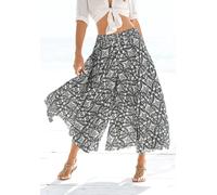 LASCANA Hosenrock 38 blau Damen Boho Prints Trends Damenbademode 38 marine, creme