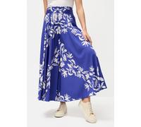 Hosenrock LASCANA, Damen, Gr. 42, beige (creme, royal bedruckt), Web, Obermaterial: 100% Polyester, bedruckt, figurumspielend knöchelfrei, Röcke, mit Alloverprint (45702723-42) creme, royal bedruckt