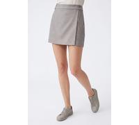 Hosenrock ONLY "ONLLINDA HW MEL SKORT TLR NOOS", Damen, Gr. XL (42), fungi detail:melange, Web, Obermaterial: 97% Polyester, 3% Elasthan, meliert, kurz, Röcke, Materialmix (33391827-XL) fungi detail:m