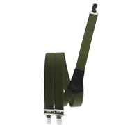 Hosenträger in 25 mm mit 3 Clipsen oliv, 120 cm