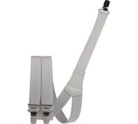 Hosenträger in 25 mm mit 3 Clipsen weiss, 120 cm