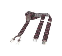 Jan Vanderstorm Hosenträger rot, Kariert