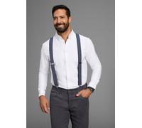 Hosenträger MAN'S WORLD, Herren, blau (jeansblau, marine), Materialmix, gemustert, gestreift, festlich, Hosenträger, in bequemer Breite & extra Länge bis 130cm - NEW - im Streifendesign (65775047-0) j