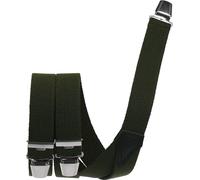 Hosenträger mit 3 Clips extra starkes Band! oliv, 120 cm