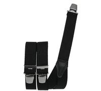 Hosenträger mit 3 Clips extra starkes Band! schwarz, 120 cm