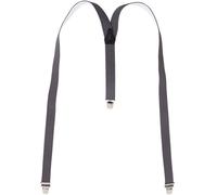 Hosenträger mit 3 extra starken Clips gepunktet grau