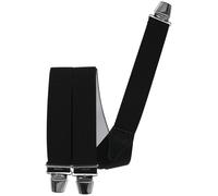 Hosenträger mit 3 extra starken Clips vielen uni Farben 2 Größen zur Wahl schwarz, 120 cm