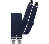 Hosenträger mit 4 Clips 120 cm starkes Band in 11 Farben schwarz