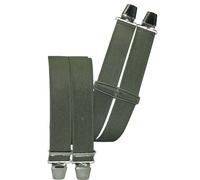 Harrys-Collection Hosenträger mit 4 Clips, 120 cm starkes Band, Schwarz (11 Farben)