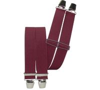 Hosenträger mit 4 Clips 120 cm starkes Band in 11 Farben rot