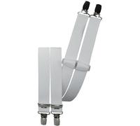Hosenträger mit 4 Clips 9 Farben lieferbar 25 mm breit weiss