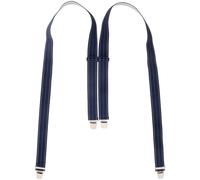 Hosenträger mit 4 Clips feines Band 3 Farben blau
