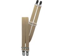 Hosenträger mit 4 Clips in 18 mm Breite beige