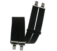 Hosenträger mit 4 Clips Krallen in 9 Farben schwarz