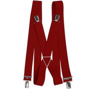 Hosenträger mit 4 Clips Metallkreuz rot, 120 cm