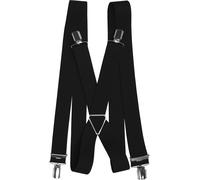 Hosenträger mit 4 Clips Metallkreuz schwarz, 120 cm