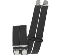 Hosenträger mit 4 extra starken Clips uni Farben dunkelgrau
