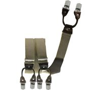 Hosenträger mit 6 Clips beige Rustikal