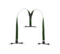 Hosenträger mit 6 Clips in 10 Farben grün