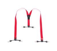 Hosenträger mit 6 Clips in 10 Farben rot