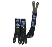 Hosenträger mit Knopfloch Edelweiss marine, 120 cm