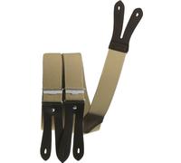 Hosenträger mit Knopfloch in Überlänge beige