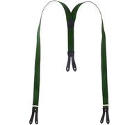 Hosenträger mit Knopfloch in Überlänge grün